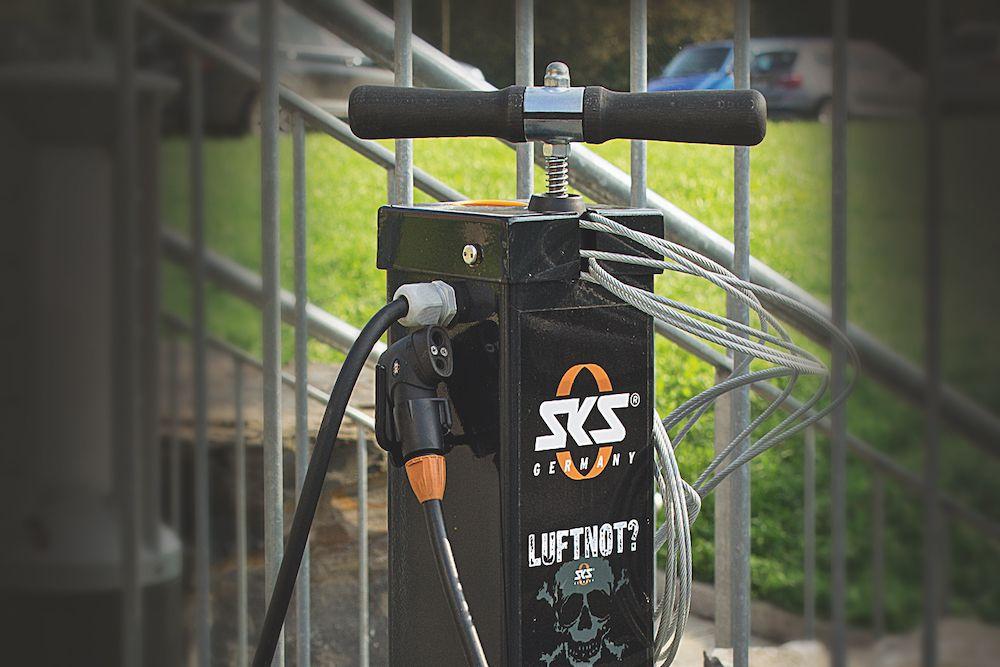 Fahrradpompstation